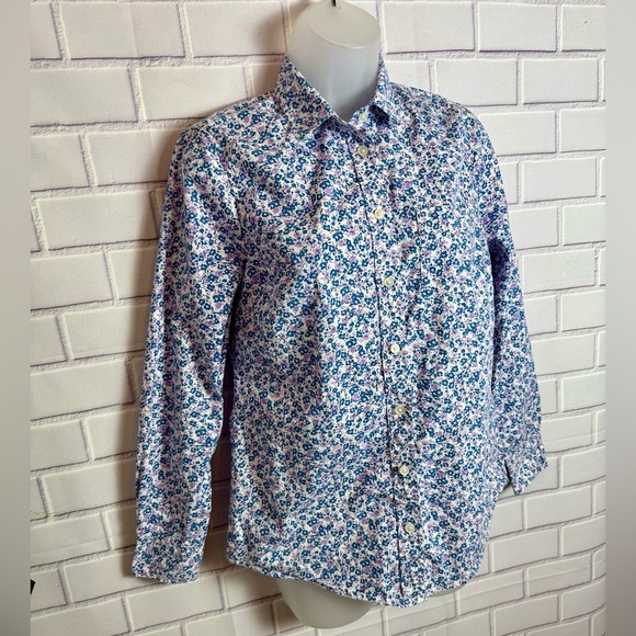 J.CREW women Classic Floral Print Button-Up Shirt/size XS - Picture 5 of 10